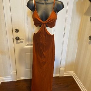 LA Luxe Rust Color Dress